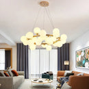 Axyaa Glass Chandelier Pendant Light for Living Room Kitchen Bar Decor