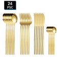 Axyaa Stainless Steel Outdoor Travel Tableware Set - 24pcs