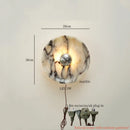 Axyaa Marble LED Wall Light for Indoor Lighting in Wabi Sabi Style