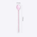Axyaa Glass Dinnerware Spoon Set - Long Handle Kitchen Accessories