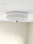 Axyaa White Yellow Glass Led Ceiling Chandelier Modern Vintage Retro Pendant Lights