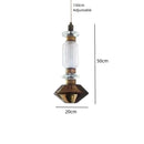 Axyaa Amber Glass Hotel Lamp: Retro Postmodern LED Bedside Lighting