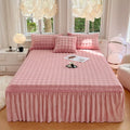 Axyaa Imitation Rabbit Velvet Fleece Bed Skirt - Winter Warm Mattress Cover