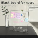 Axyaa Acrylic Memo Board with Magnetic Desktop Design - Clear, Reusable & Writable