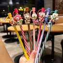 Axyaa Silicone Straw Cover & Brush Set for 7-8mm Straws, Reusable & Splash Proof