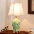 Axyaa Ceramic Table Lamp American Style Living Room Bedroom Decor