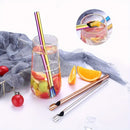 Axyaa Stainless Steel Bubble Tea Straw Set with Spoon Shaped Straw