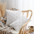 Axyaa Cotton Linen Cushion Cover Set for Modern Home Decor