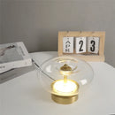 Nordic Glass Wall Lamp Touchable Switch Modern Indoor Bedroom Lighting - Axyaa