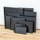 Axya Japanese Style Black Tray 30cm - Home Kitchen Tableware Plate & Storage