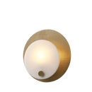 Axyaa Marble Bedroom Bedside Lamp: Minimalist Copper Wall Light for Living Room and Foyer