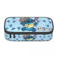 Axyaa Stitch And Angel Love Large Pencil Case for Office, School, Makeup