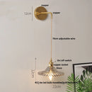 Axyaa White Glass LED Wall Lamp with Pull Chain Switch