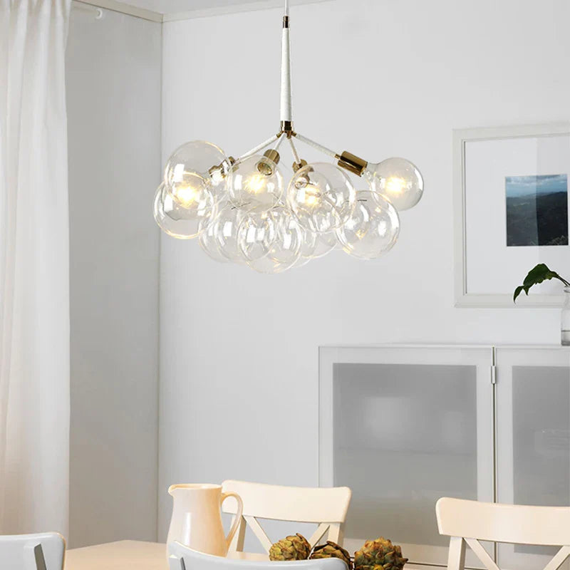 Modern Glass Hanging Ceiling Lamps for Minimalist Spaces by Axyaa