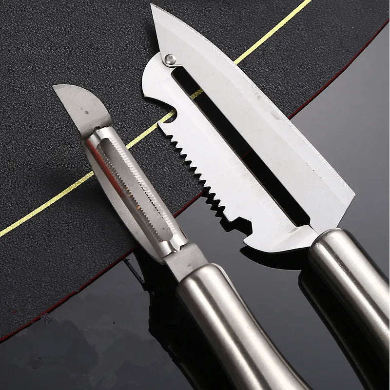 Axyaa Stainless Steel Vegetable Fruit Peeler Grater Knife - Kitchen Gadget
