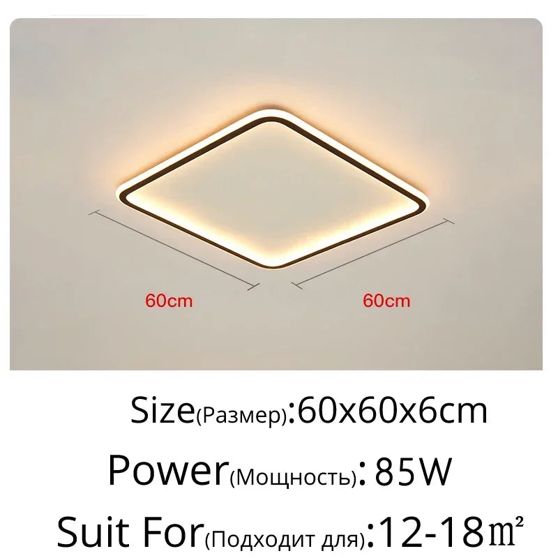 Axyaa Nordic Minimalist LED Ceiling Light for Living Room Kitchen Restaurant