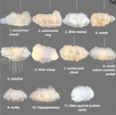Axyaa Cloud Silk Cotton Pendant Lamp: Stylish LED for Kids' Room, Living, Restaurant Decor.