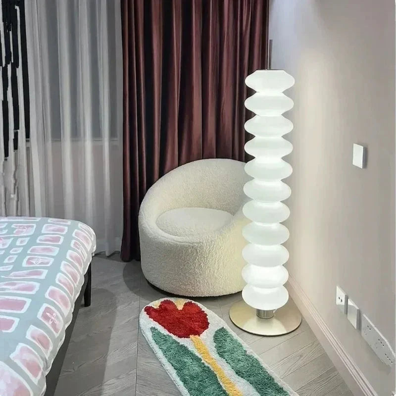 Gourd Lamp Designer Sofa & Floor Lamp by Axyaa: Nordic Style for Living Room & Bedroom