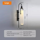 Axyaa Postmodern Glass Wall Lamp for Hotel Restaurant Aisle Bedside Lighting
