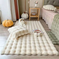 Axyaa Imitation Rabbit Hair Bubble Carpet - Soft and Cozy Rug for Home Décor