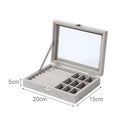 Axyaa Velvet Jewelry Box Organizer with Lock - Jewelry Display Storage Case