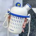 Axyaa Kids Stainless Steel Insulated Straw Cup - Double Drink Thermos