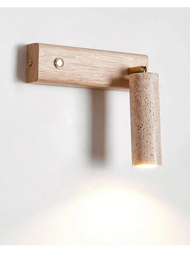 Axyaa Wind Bedhead Wall Light - Rotating LED Spotlight for Bedroom or Study