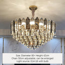 Axyaa Nordic Crystal LED Chandelier for Home Art Decor Lighting