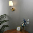 Axyaa Modern Nordic Wall Sconce with Cloth Cover for Bathroom Mirror Bedroom