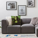 Axyaa Soft Polyester Mona Lisa Pillowcase: Decorative Sofa Cushion Cover