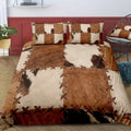 Axyaa Rustic Cowhide Style Duvet Cover Set - Soft & Cozy Bedding for Bedroom