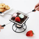 Axyaa Cheese Chocolate Melting Ceramic Mug with Fork, European Tableware Mug
