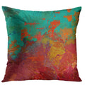 Abstract Colorful Brushed Pattern Pillow Covers by Axyaa - Sofa, Bedroom, Car Decor