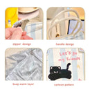 Axyaa Cute Cat Thermal Lunch Bag | Insulated Bento Pouch for Kids & Adults