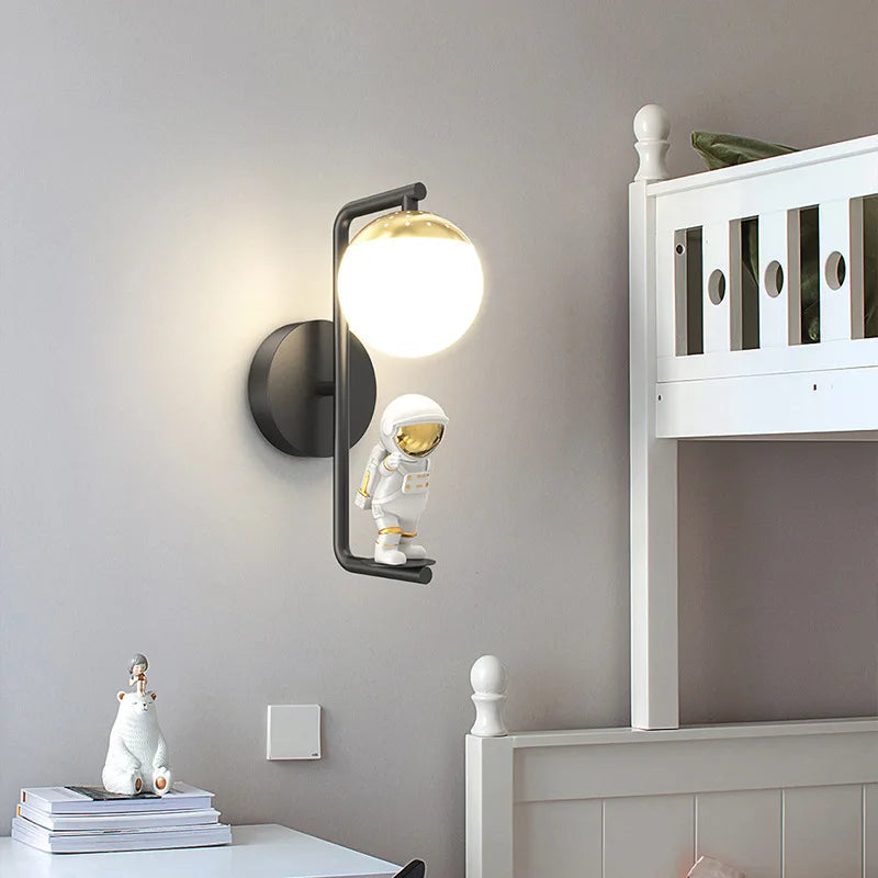 Axyaa Astronaut Wall Lamp for Kids Room - Modern Hallway Decor