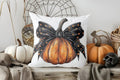 Axyaa Halloween Pumpkin & Spider Web Pillow Cover - Sofa, Bedroom, Car & More