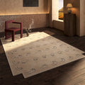 Axyaa French Style Retro Luxury Living Room Rug - Anti-slip Soft Mat
