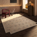 Axyaa French Style Retro Luxury Living Room Rug - Anti-slip Soft Mat