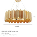 Axyaa Pipe Organ LED Chandelier: Modern Grand Staircase Pendant Light for Home Living Room