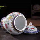 Axyaa Pink Porcelain General Jar - Elegant Ceramic Storage Vase for Home Decor