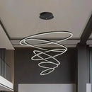 Axyaa Nordic Stair Chandelier, Living Room Bedroom Dining Room Pendant Lights, Ceiling Light