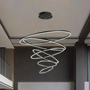 Axyaa Nordic Stair Chandelier Living Room Bedroom Dining Room Pendant Lights Indoor Lighting