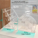 Axyaa 5-Layer Acrylic Nail Polish & Eyeglass Organizer Holds 40pc