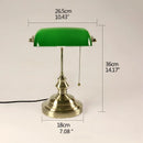 Axyaa Yellow Glass Desk Lamp - Retro Design LED Table Light for Home Office Bedroom