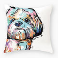 Axyaa Dog Yorkie Pug Cute Pillowcase Sofa Bedroom Decoration