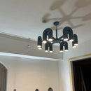 Axyaa U-Shaped Pipe Chandelier: Modern Nordic Design for Children's Bedroom