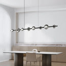 Axyaa LED Glass Chandelier for Living Dining Office Interior