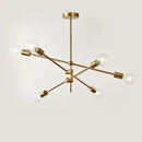 Axyaa Modern Black Chandelier for Dining Room - Art Deco Style Fixtures - Adjustable Angle Bougeoir
