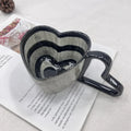 Axyaa Heart Shape Ceramic Coffee Mug 300ml Lovely Gift Unique Design