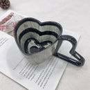 Axyaa Heart Shape Ceramic Coffee Mug 300ml Lovely Gift Unique Design